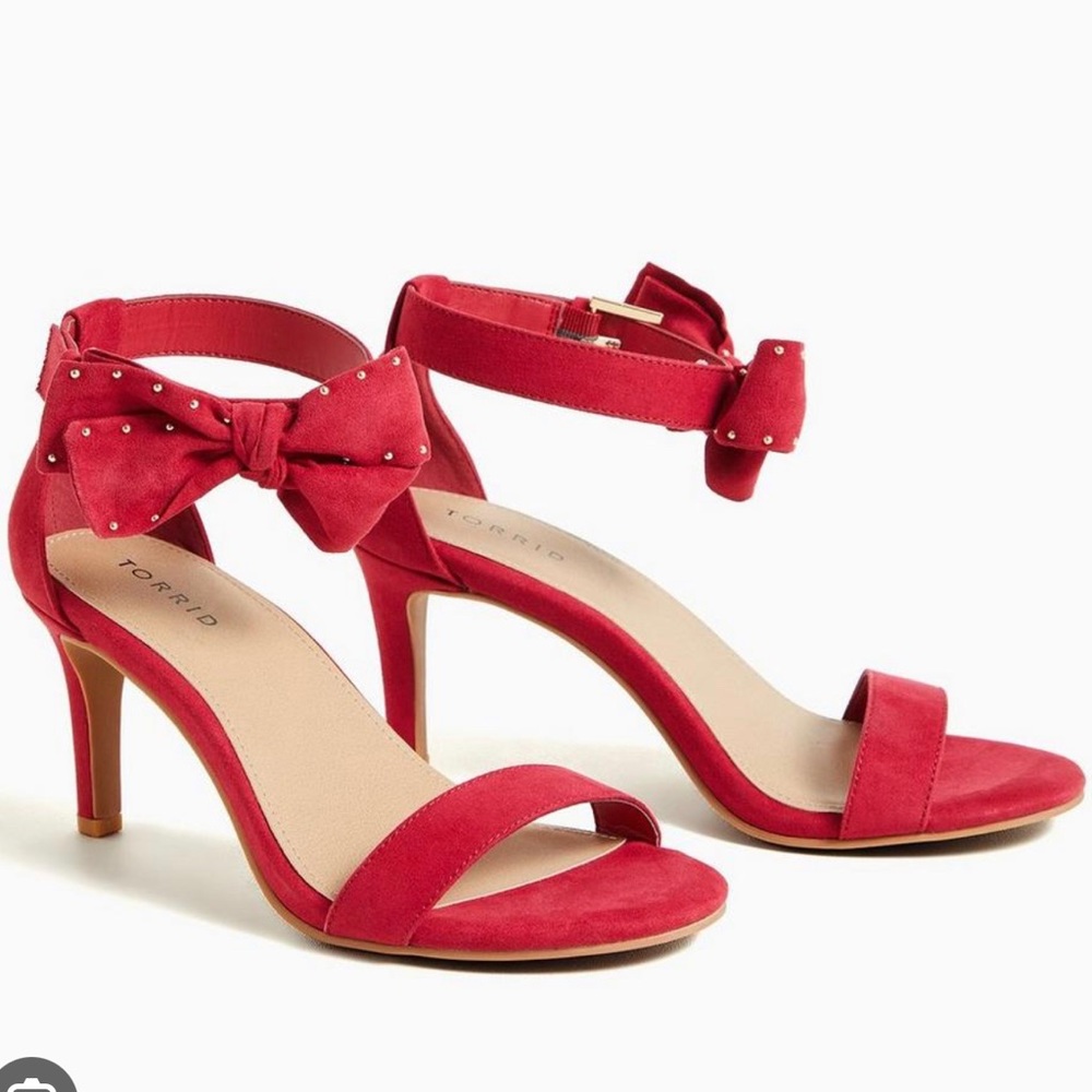 Torrid Bow Ankle Strap Heels
